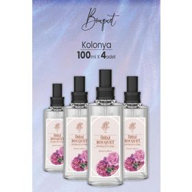 Rebul Bouquet Kolonya 100 ml x 4 Sprey Cam Şişe