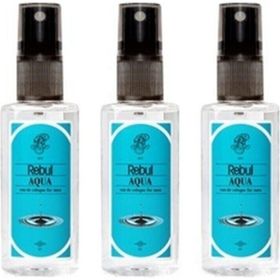 Rebul Dark Spice 3x50 ml Pet Sprey Kolonya + Aqua 3x50 ml Pet Sprey Kolonya