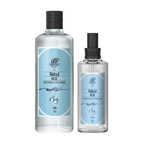 Rebul Kolonya Ice 270 Ml+100 Ml (Sprey) Cam Şişe Set