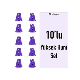 Rebuwo 10 Adet Yüksek Antrenman Huni Seti