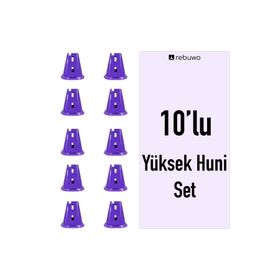 Rebuwo 10 Adet Yüksek Antrenman Huni Seti