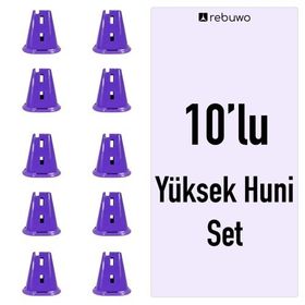 Rebuwo 10 Adet Yüksek Antrenman Huni Seti