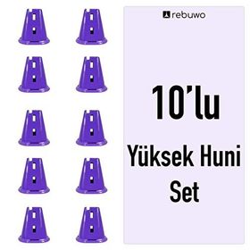 Rebuwo 10 Adet Yüksek Antrenman Huni Seti
