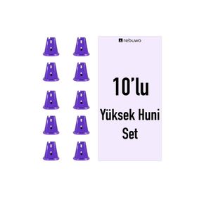 Rebuwo 10 Adet Yüksek Antrenman Huni Seti