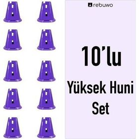 Rebuwo 10 Adet Yüksek Antrenman Huni Seti