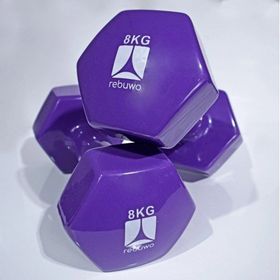 Rebuwo 2x8 kg Mor Vinyl Dambıl