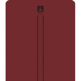 Rebuwo Çift Çizgi Tasarımlı 5 mm Kauçuk Bordo Yoga Pilates Mat