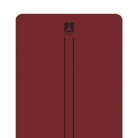 Rebuwo Çift Çizgi Tasarımlı 5 mm Kauçuk Bordo Yoga Pilates Mat