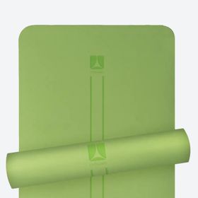 Rebuwo Fıstık Yeşili 5 mm Çift Çizgi Tasarım TPE Yoga ve Pilates Egzersiz Matı
