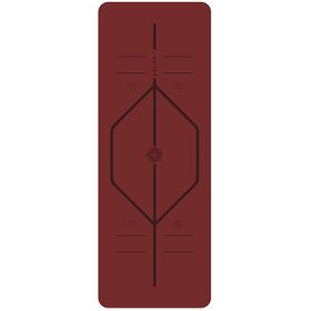 Rebuwo Hizalama Tasarım 5 mm Kaydırmaz Bordo Kauçuk Pilates Matı