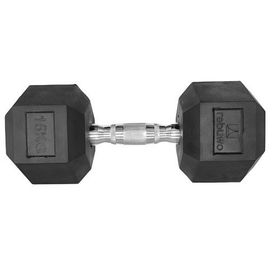 Rebuwo Kauçuk Kaplama Altıgen 15 kg Hex Dambıl