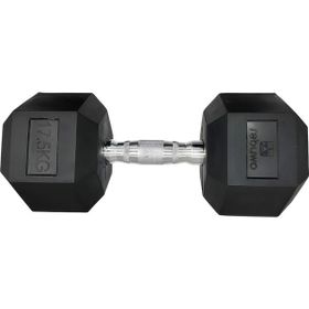 Rebuwo Kauçuk Kaplama Altıgen 17.5 kg Hex Dambıl