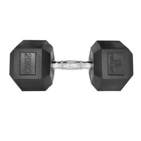 Rebuwo Kauçuk Kaplama Altıgen 20 kg Hex Dambıl