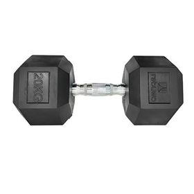 Rebuwo Kauçuk Kaplama Altıgen 20 kg Hex Dambıl