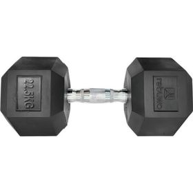 Rebuwo Kauçuk Kaplama Altıgen 22.5 kg Hex Dambıl