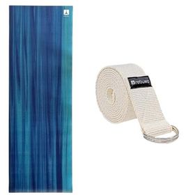 Rebuwo Per Kaydırmaz Çevre Dostu Eco Friendly 5 mm Mavi Yoga Mat