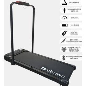 Rebuwo RW12 Bluetoothlu Uzaktan Kumandalı Katlanabilir Koşu Bandı