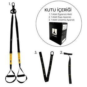 Rebuwo Suspension Trainer Cross Pro Sarı Training Egzersiz Seti
