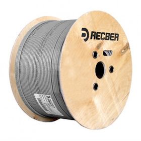 Reçber 506075 Cat6 Halogen Free SL400 U23 LSZH U/UTP 4x2x23 Awg Gri Kablo