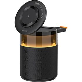 Recci RCW-51 Kablosuz Şarj Standı Ambiyans Işıklı Siyah Bluetooth Speaker