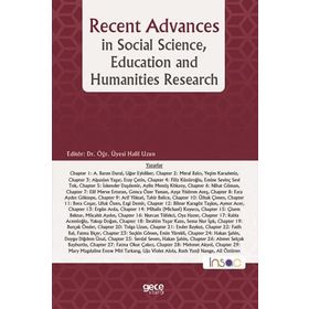 Recent Advances in Social Science Education and Humanities Research - A. Baran Dural