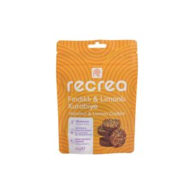 Recrea 60 gr Glutensiz Fındıklı Limonlu Kurabiye