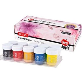 Red Apple 25 ml 10 Renk Kumaş Boyası