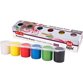 Red Apple 6 Renk 6x25 ml Kumaş Boyası