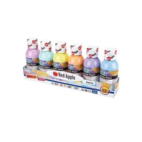 Red Apple RA100-6L 6x100 ml Pastel Renkler Akrilik Boya