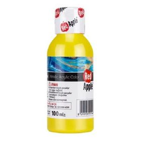 Red Apple RA110-71 Sarı 100 gr Metalik Akrilik Boya