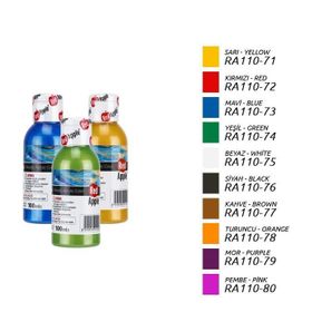 Red Apple RA110-72 Kırmızı 100 gr Metalik Akrilik Boya
