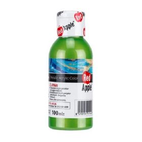 Red Apple RA110-74 Yeşil 100 gr Metalik Akrilik Boya