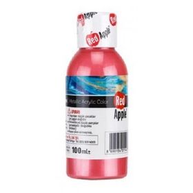 Red Apple RA110-80 Pembe 100 gr Metalik Akrilik Boya