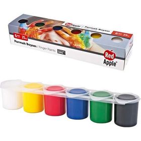 Red Apple Rp6 Sıralı 6x25 ml Parmak Boyası