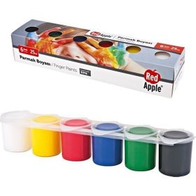 Red Apple Rp6 Sıralı 6x25 ml Parmak Boyası