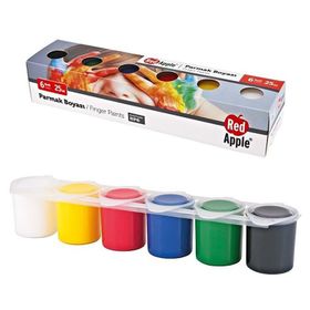 Red Apple Rp6 Sıralı 6x25 ml Parmak Boyası