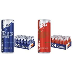 Red Bull 250 ml Yaban Mersini Enerji İçeceği + 250 ml Karpuz Enerji İçeceği (24 adet)