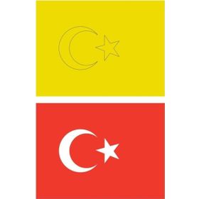 Red Castle KB-RC-153 Türk Bayrağı 15 Adet Büyük Boy A4 Kum Boyama Kartı Seti
