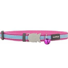 Red Dingo 12 mm Fang It Desenli Pembe Kedi Boyun Tasması