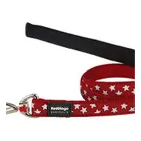Red Dingo 12 mm Kırmızı Üzerine Beyaz Yıldızlı Köpek Uzatma