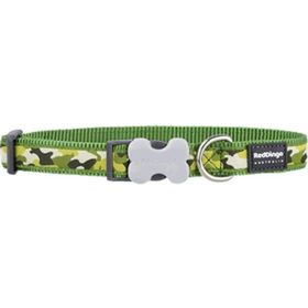 Red Dingo 20 mm Kamuflaj Yeşil Köpek Boyun Tasması