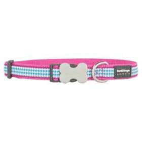 Red Dingo Pembe 12 mm Fang It Desenli Köpek Boyun Tasması