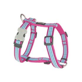Red Dingo Pembe 15 mm Fang It Desenli Pembe Köpek Göğüs Tasması