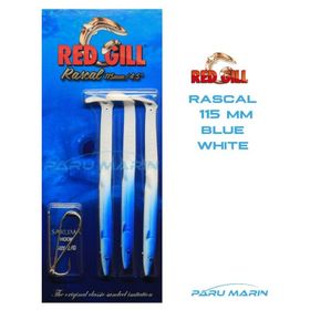 Red Gill Rascal 115 mm Blue White Silikon Balık
