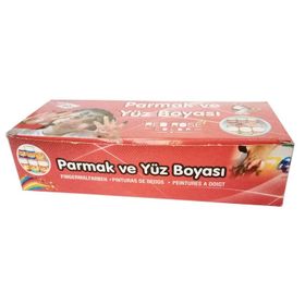 Red Rose 10 Renk Parmak ve Yüz Boyası