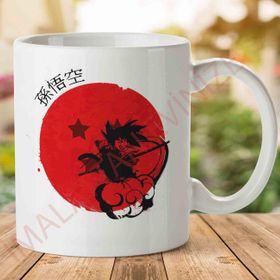 Red Sun Goku Dragonball Z Baskılı Kupa