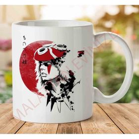 Red Sun Princess Mononoke Baskılı Kupa