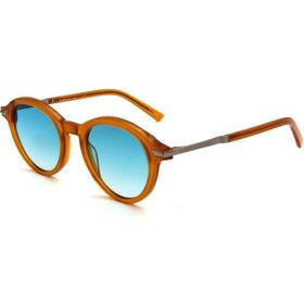 Redberry Trieste C2 49 Unisex Oval Sarı Kemik Güneş Gözlüğü