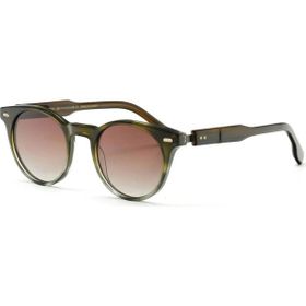 Redberry Vancouver C3 48 Oval Yeşil Kemik Unisex Güneş Gözlüğü
