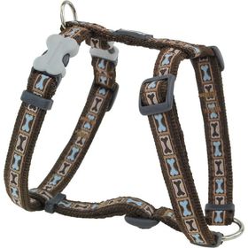 Reddingo Bone Yard Desenli 12 Mm Kahverengi Köpek Göğüs Tasması